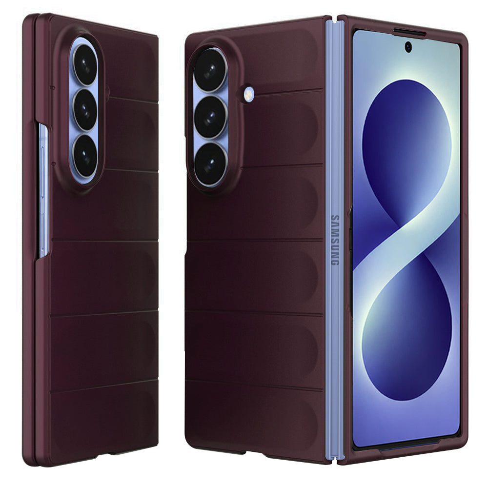 Hoes voor Samsung Galaxy Z Fold8 Ultra F976, Techsuit, Magic Shield, Bordeaux