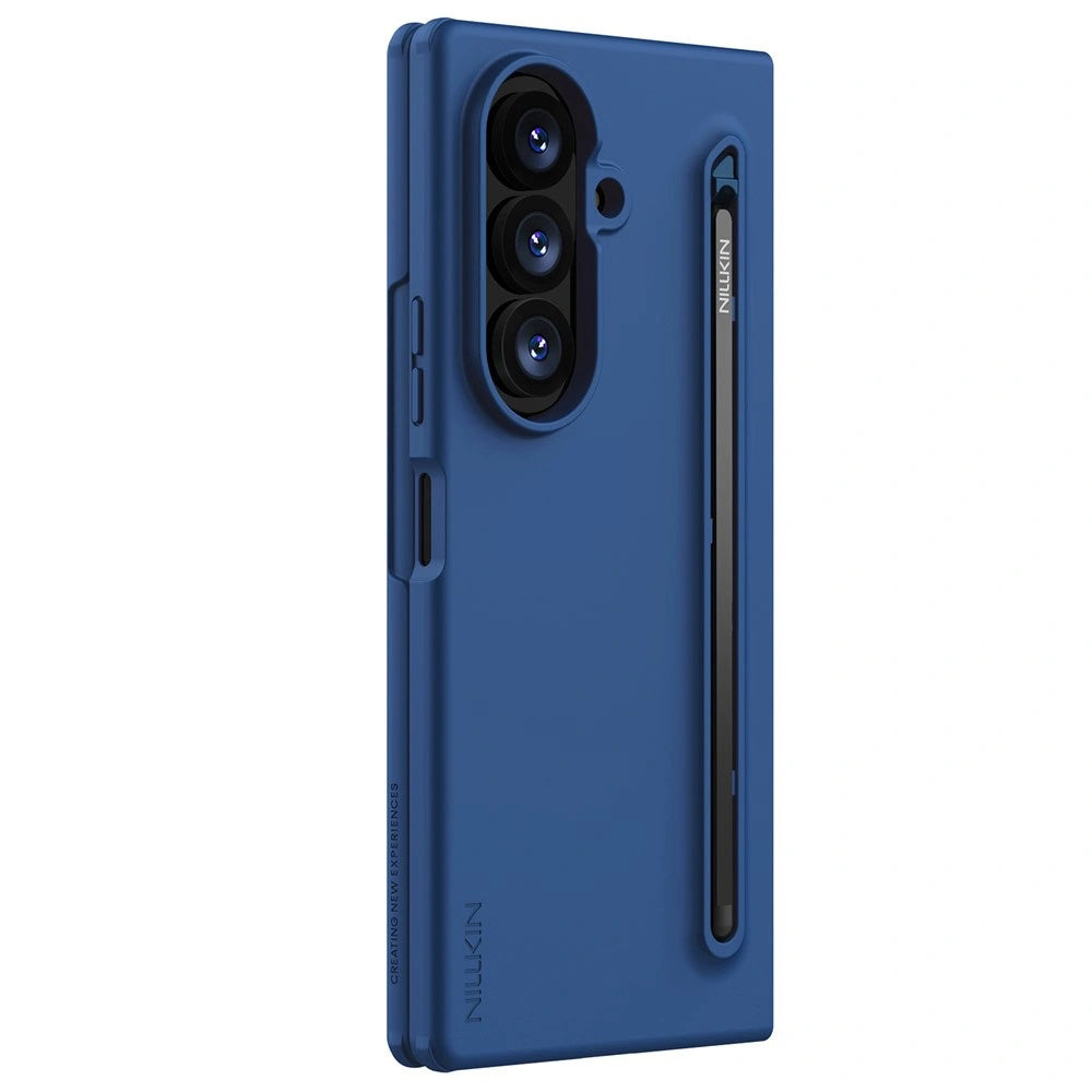 Hoes voor Samsung Galaxy Z Fold8 Ultra F976, Nillkin, Flex Pure met S-Pen houder, Blauw