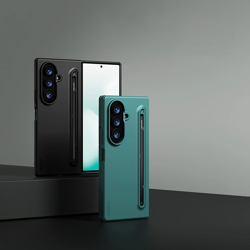Hoes voor Samsung Galaxy Z Fold8 Ultra F976, Nillkin, Flex Pure met S-Pen houder, Zwart