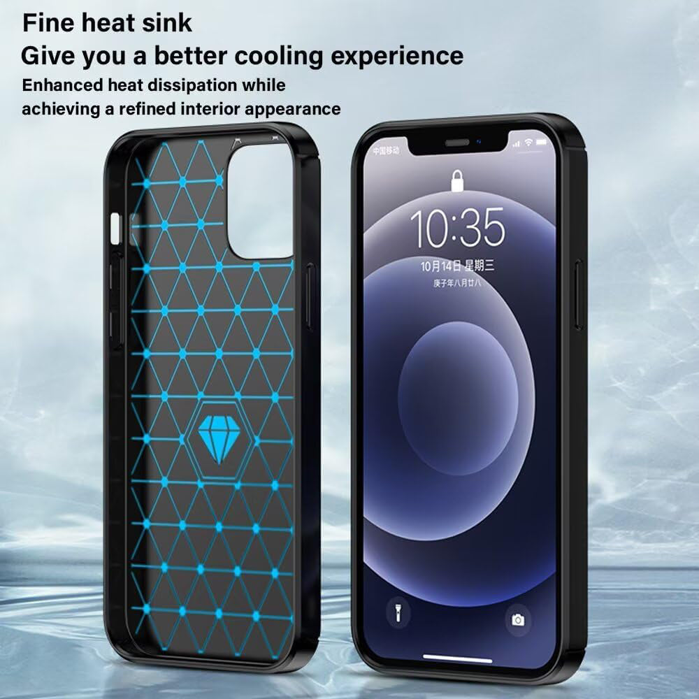 Hoes voor Sony Xperia 1 VIII, Techsuit, Carbon, Zwart