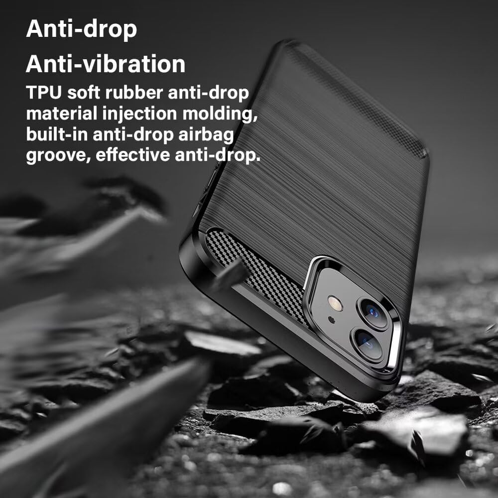 Hoes voor Sony Xperia 1 VIII, Techsuit, Carbon, Zwart