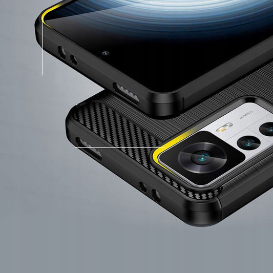 Hoes voor Xiaomi 12T / 12T Pro, Techsuit, Carbon, Zwart
