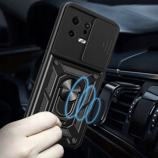 Hoes voor Xiaomi 13, Techsuit, CamShield, Zwart