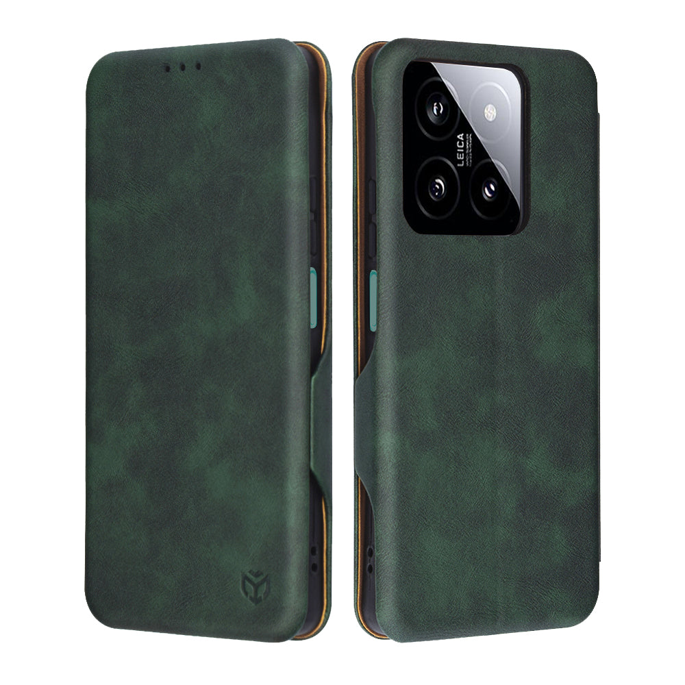 Hoes voor Xiaomi 14, Techsuit, Safe Wallet Plus, Groen