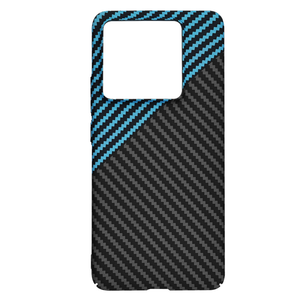 Hoes voor Xiaomi 14T Pro, Techsuit, Carbonite FiberShell, Zwart Blauw