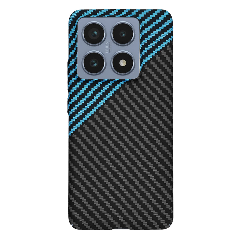 Hoes voor Xiaomi 14T Pro, Techsuit, Carbonite FiberShell, Zwart Blauw