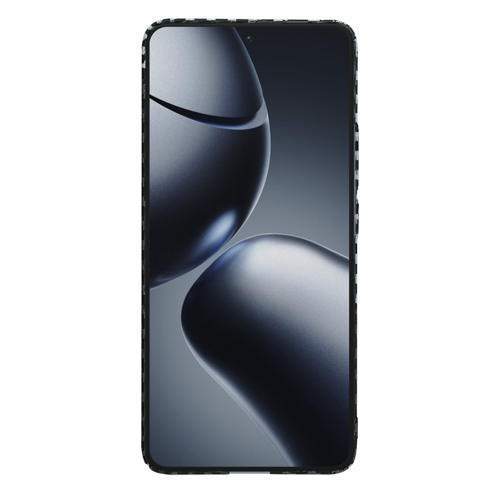 Hoesje voor Xiaomi 14T Pro, Techsuit, Carbonite FiberShell, Zwart Grijs