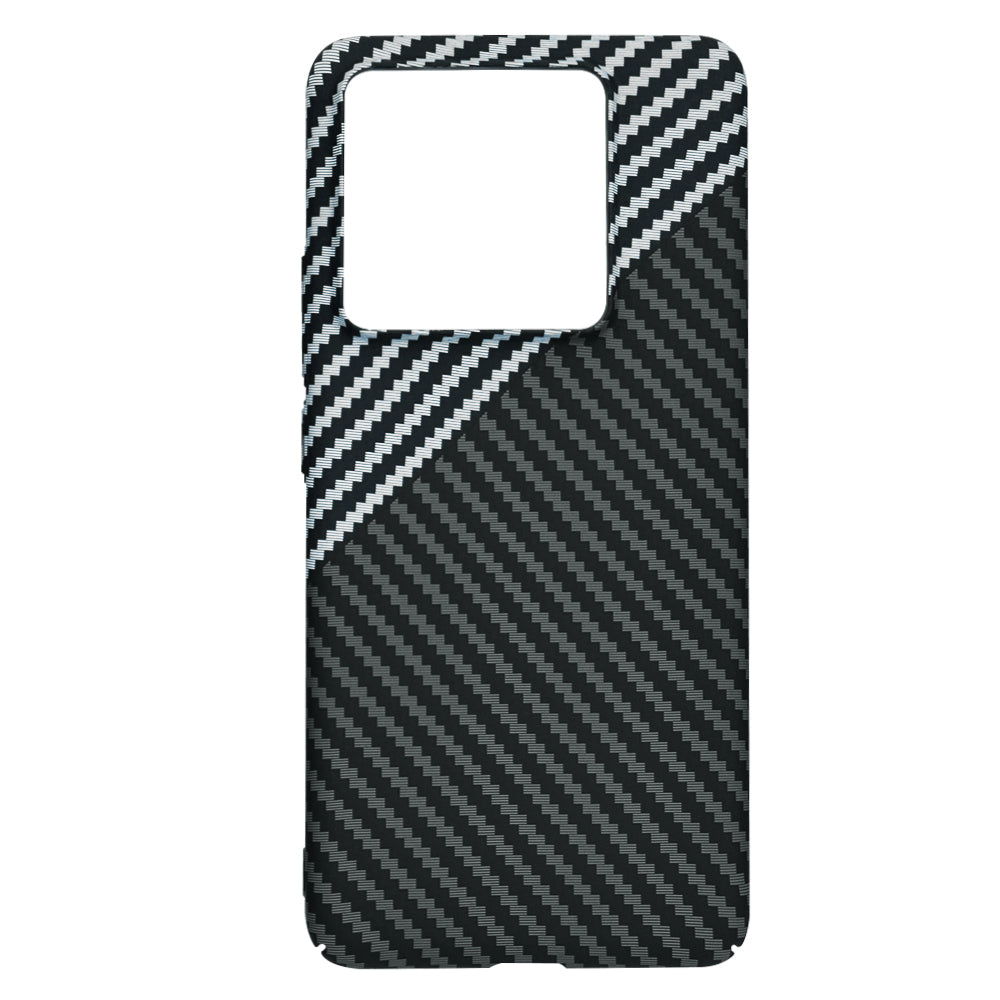 Hoesje voor Xiaomi 14T Pro, Techsuit, Carbonite FiberShell, Zwart Grijs