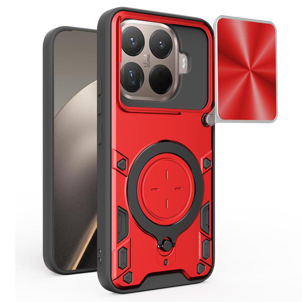 Hoes voor Xiaomi 15T Pro, Techsuit, CamGuard Pro, Rood