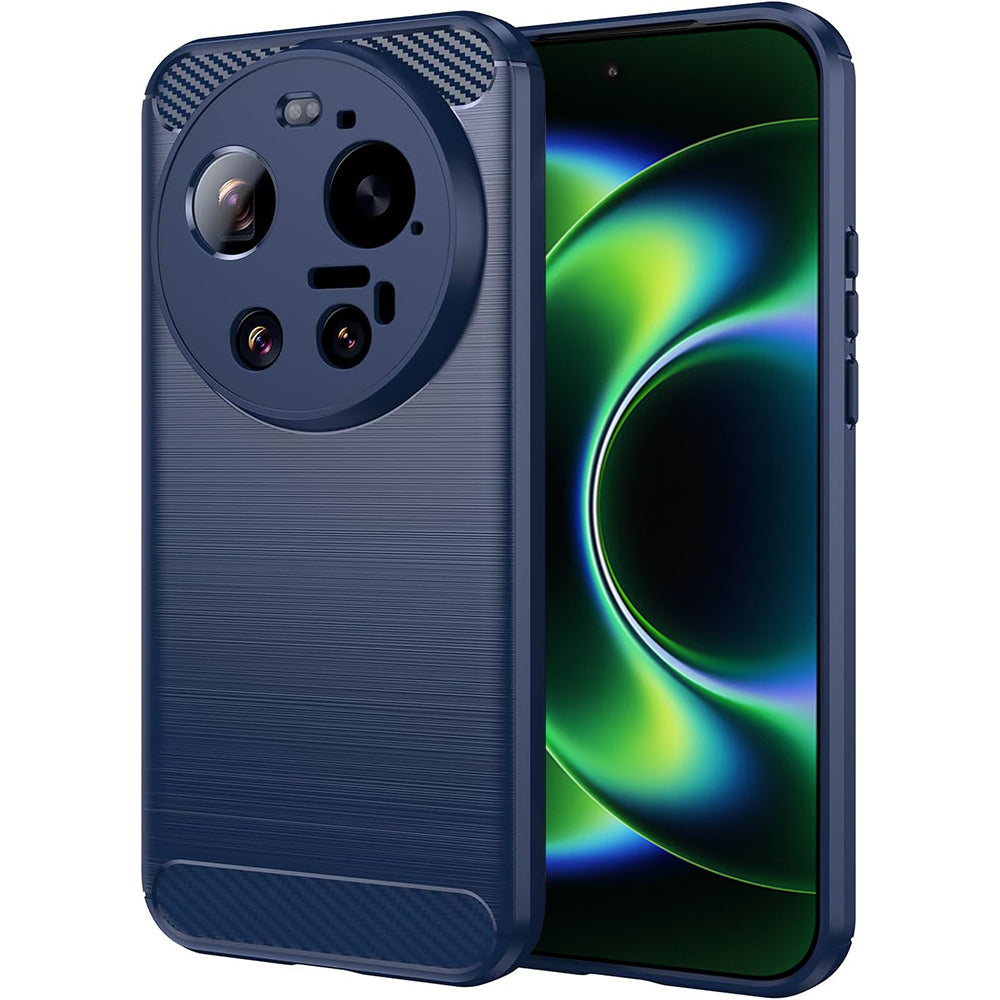 Hoes voor Xiaomi 17 Ultra, Techsuit, Carbon, Blauw