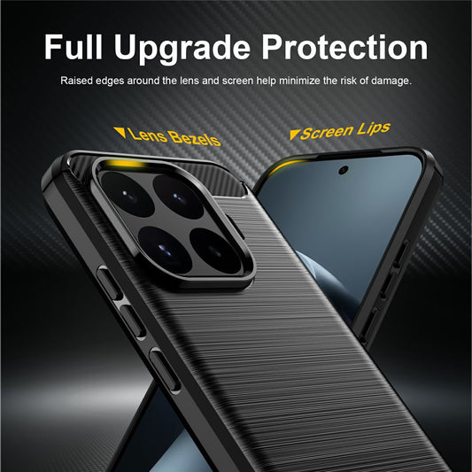 Hoes voor Xiaomi 17T, Techsuit, Carbon, Zwart