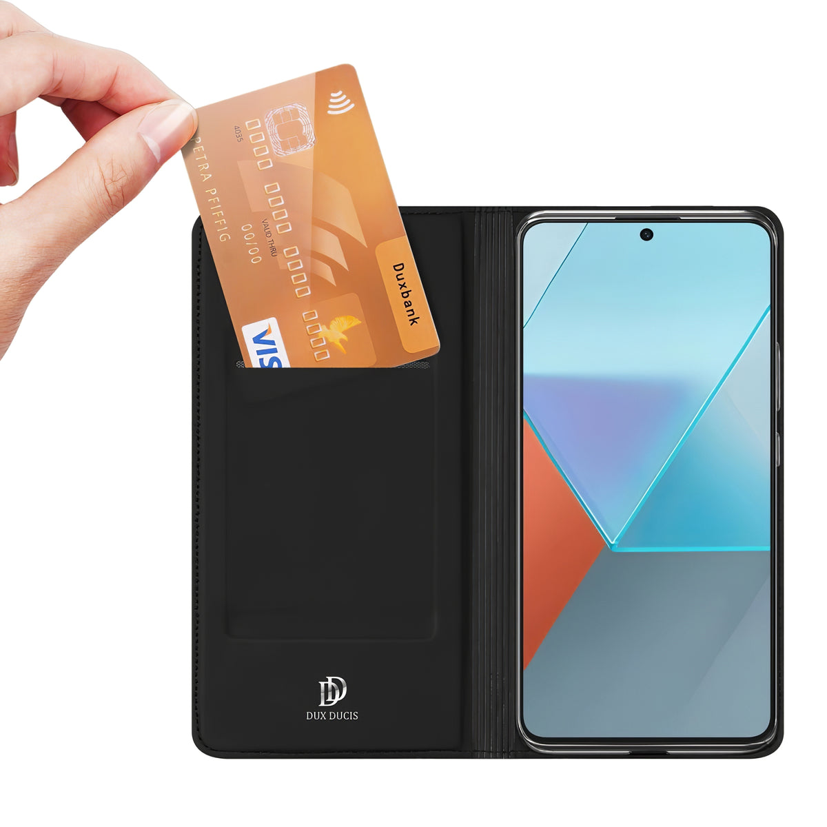 Etui voor Xiaomi Poco X6 / Note 13 Pro 5G, DUX DUCIS, Skin Pro, Zwart