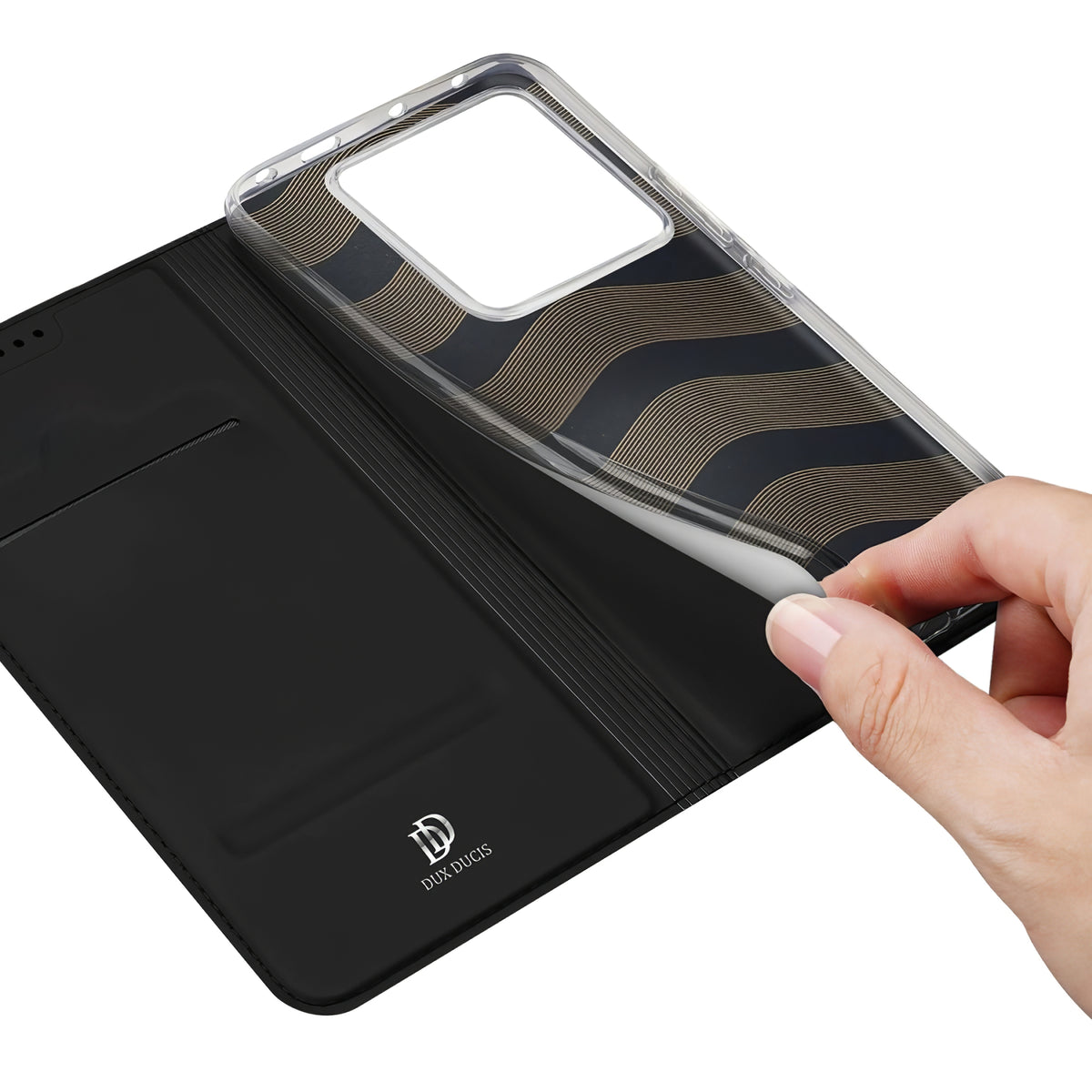 Etui voor Xiaomi Poco X6 / Note 13 Pro 5G, DUX DUCIS, Skin Pro, Zwart