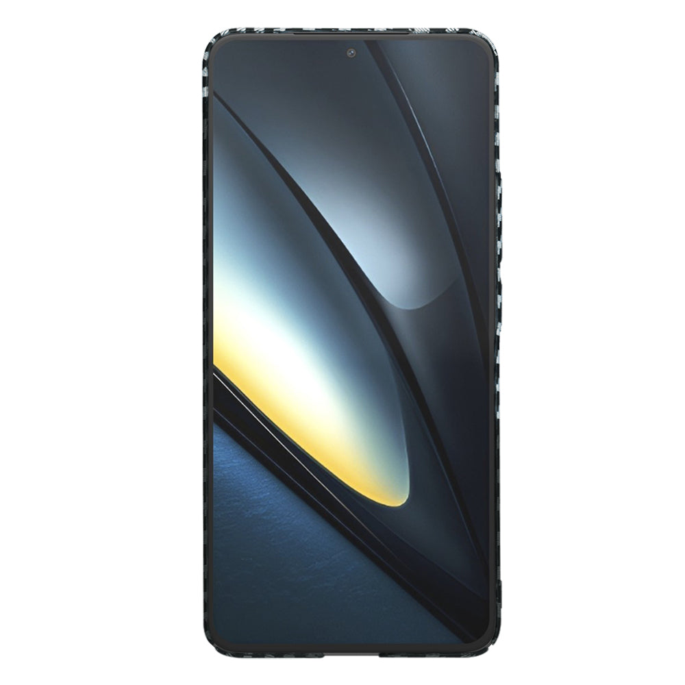Hoes voor Xiaomi Poco F6 Pro, Techsuit, Carbonite FiberShell, Zwart Grijs