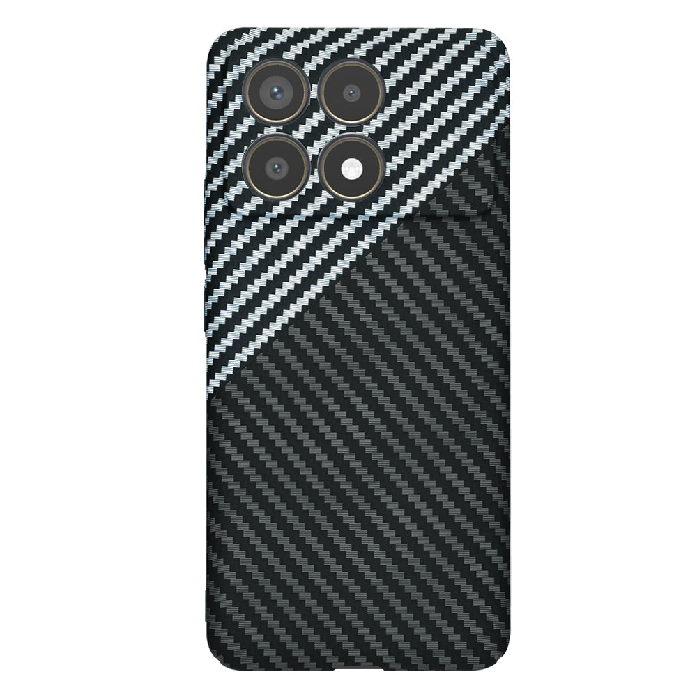 Hoes voor Xiaomi Poco F6 Pro, Techsuit, Carbonite FiberShell, Zwart Grijs