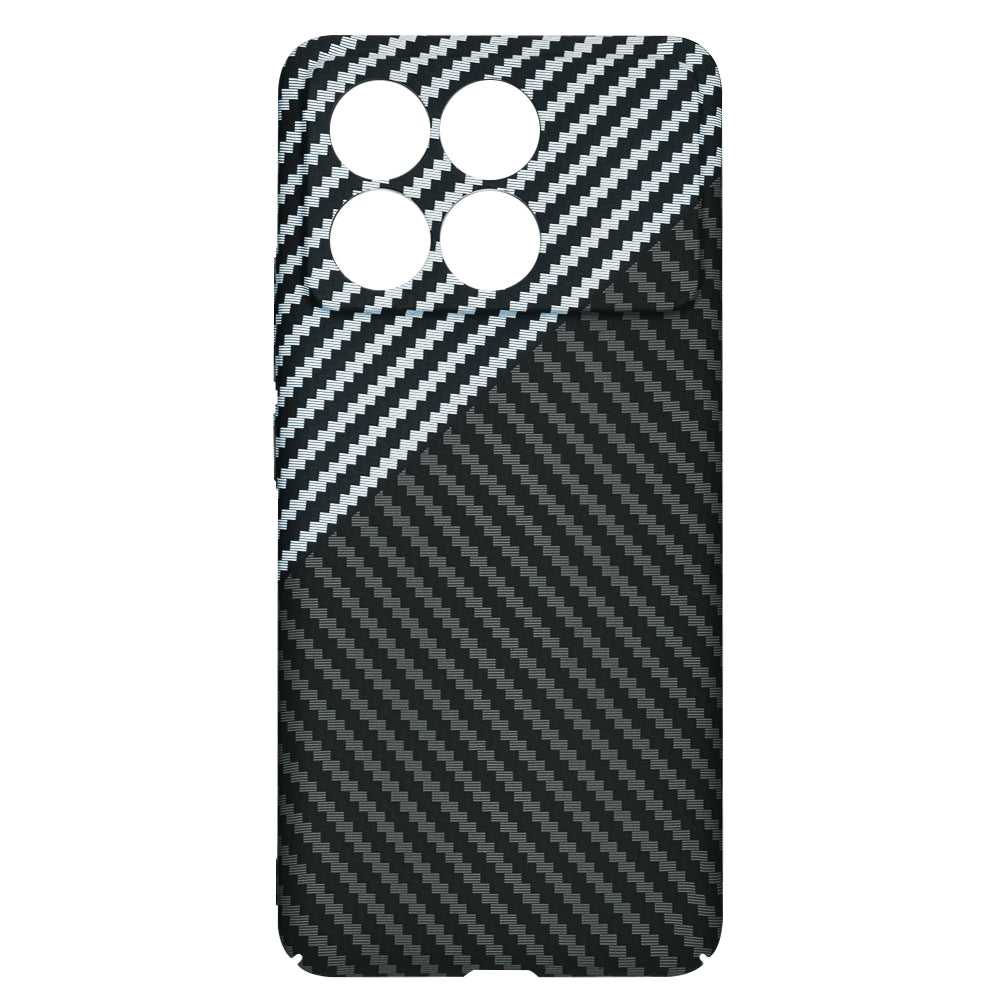 Hoes voor Xiaomi Poco F6 Pro, Techsuit, Carbonite FiberShell, Zwart Grijs