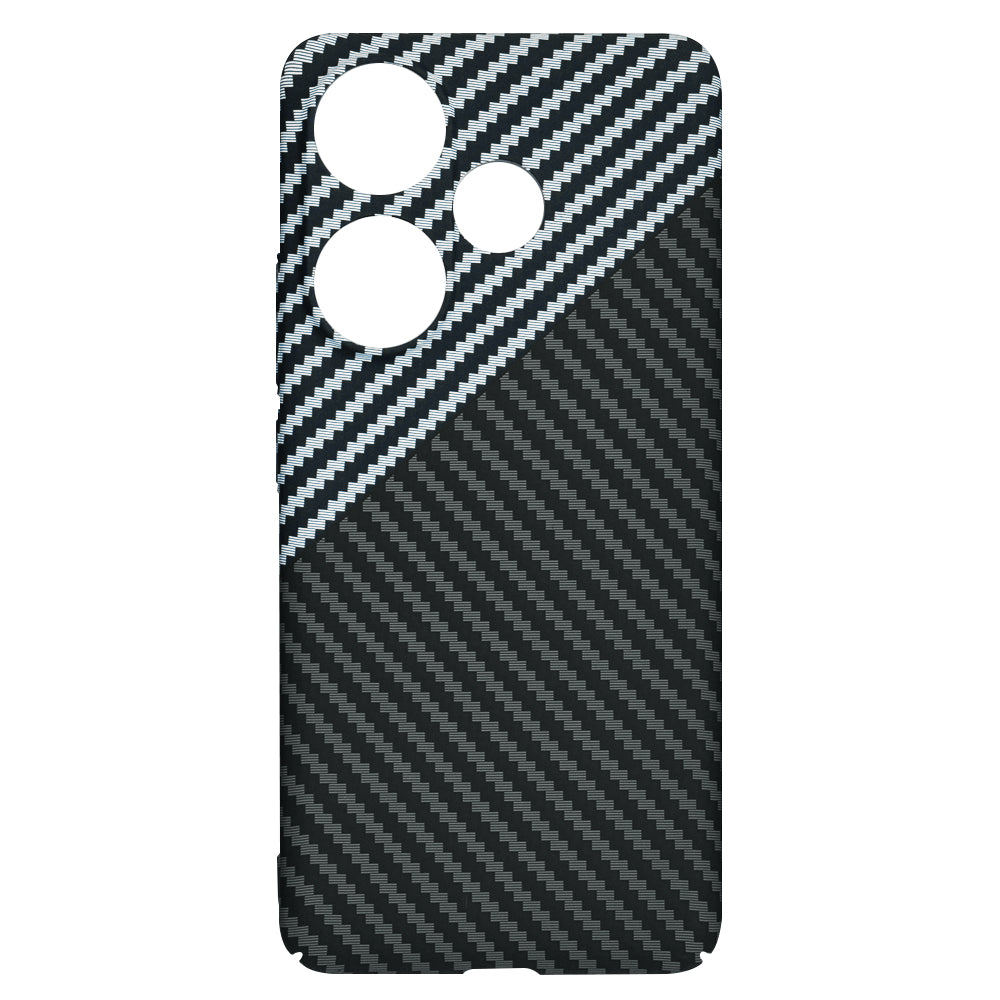 Hoes voor Xiaomi Poco F6, Techsuit, Carbonite FiberShell, Zwart Grijs