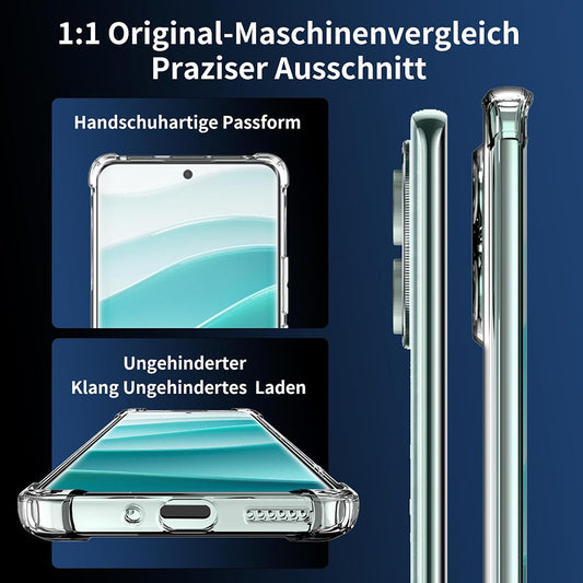Hoes voor Xiaomi Poco F7 Pro, Techsuit, Schokbestendig Helder, Transparant