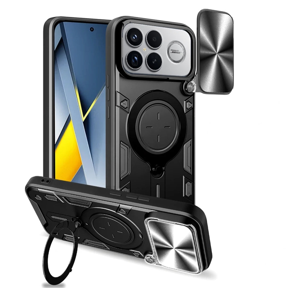 Hoes voor Xiaomi Poco F8 Ultra, Techsuit, CamGuard Pro, Zwart