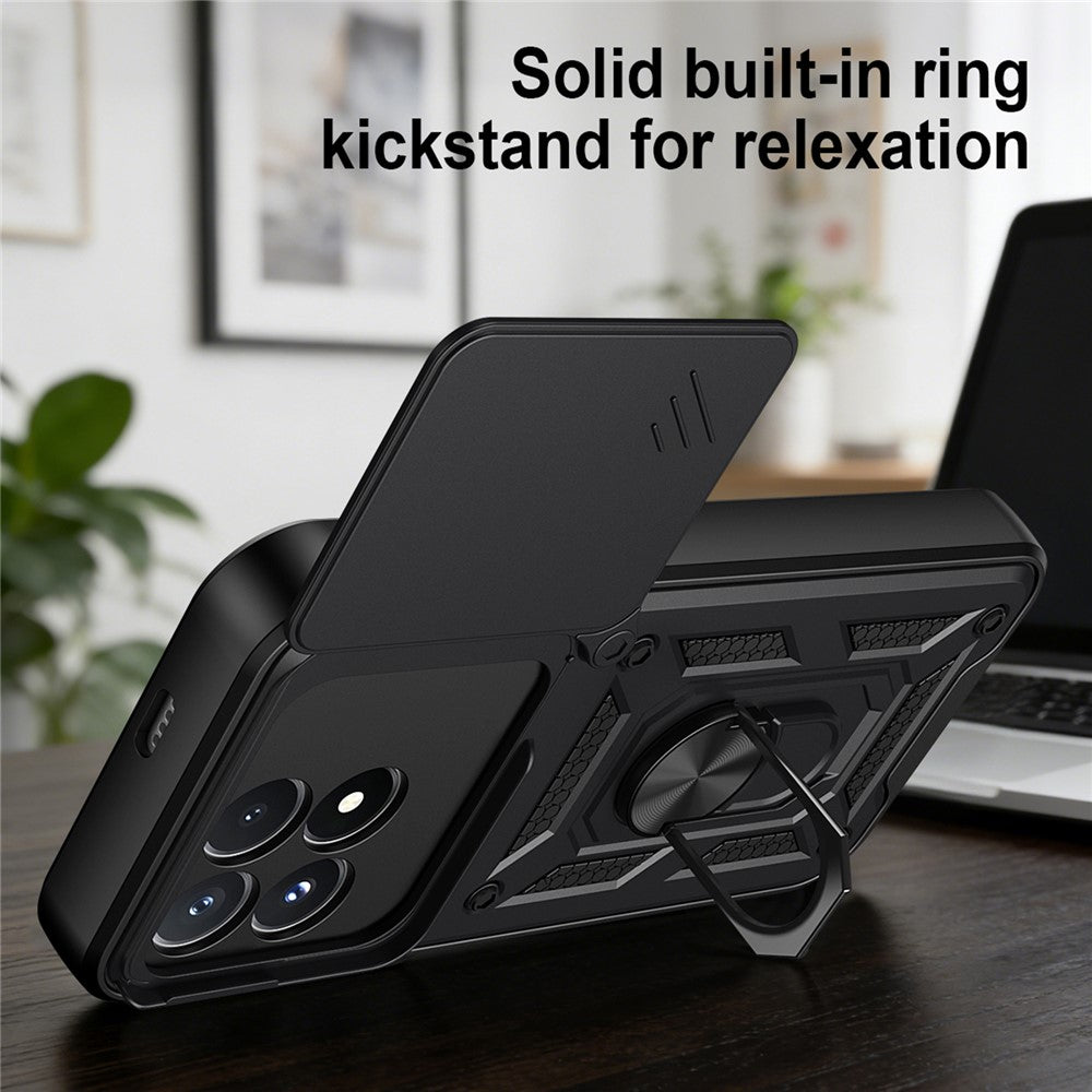 Hoes voor Xiaomi Poco F9 Pro, Techsuit, CamShield, Zwart