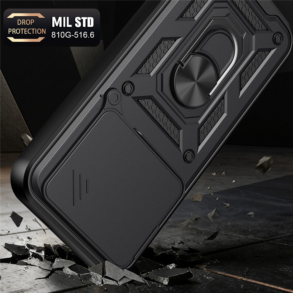 Hoes voor Xiaomi Poco F9 Pro, Techsuit, CamShield, Zwart