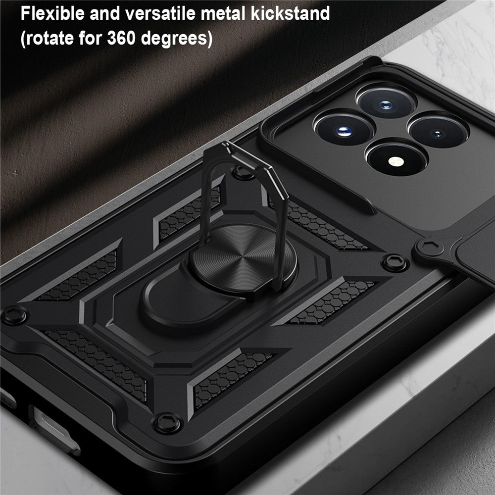 Hoes voor Xiaomi Poco F9 Pro, Techsuit, CamShield, Zwart