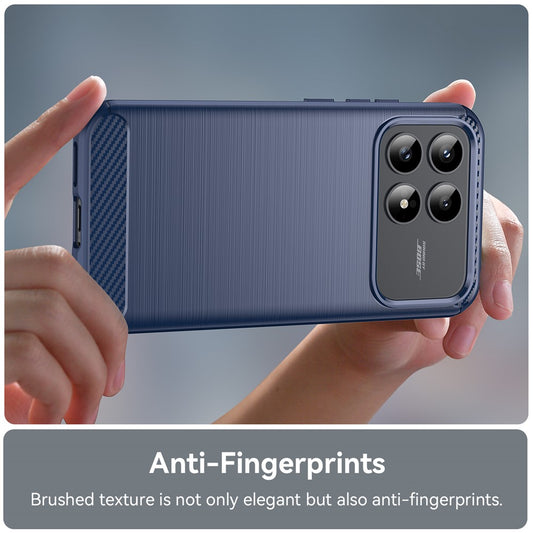 Hoesje voor Xiaomi Poco F9 Pro, Techsuit, Carbon, blauw