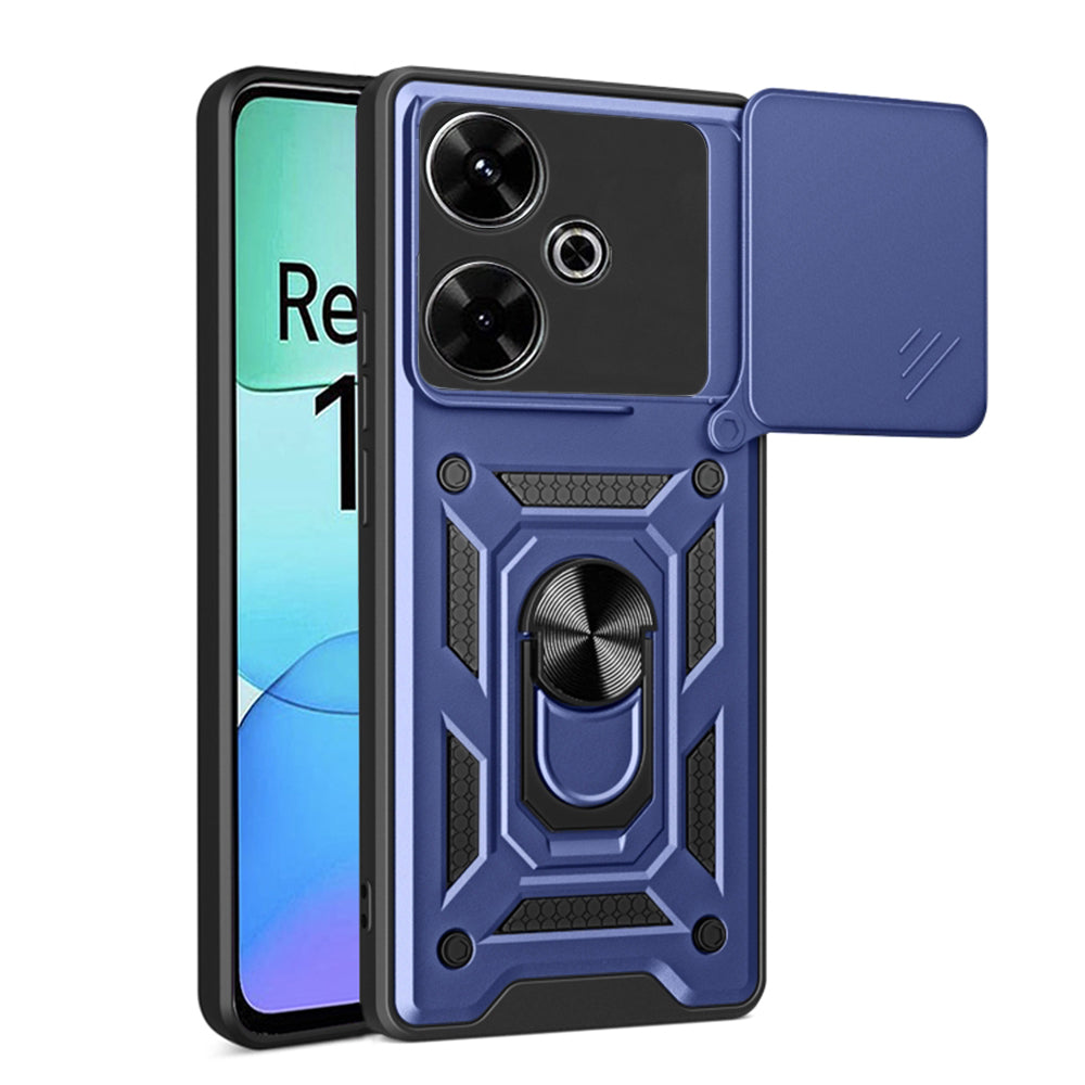 Hoes voor Xiaomi Poco M6 4G / Redmi 13, Techsuit, CamShield, Blauw