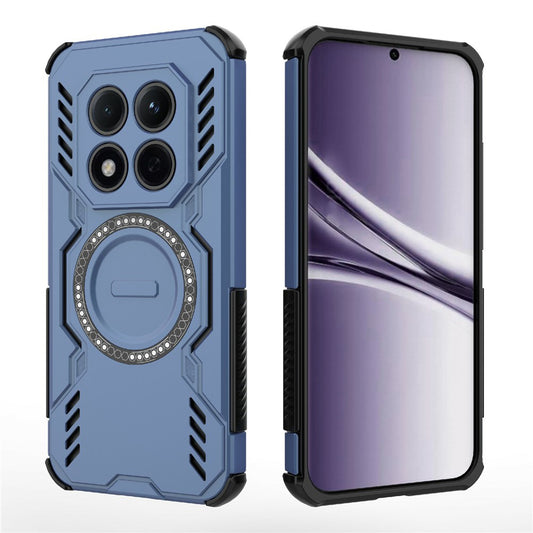 MagSafe hoesje voor Xiaomi Poco M8 Pro / Redmi Note 15 Pro+ 5G, Techsuit, ArmorMag, Blauw