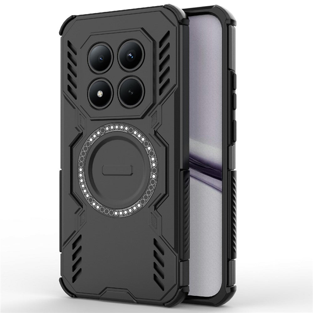 MagSafe Case for Xiaomi Poco M8 Pro / Redmi Note 15 Pro+ 5G, Techsuit, ArmorMag, Black