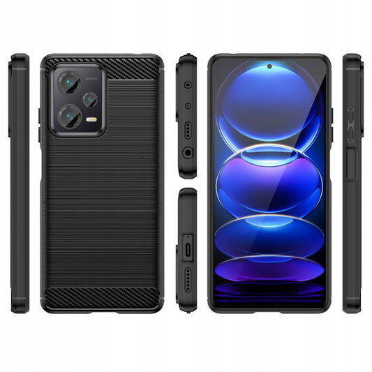 Case for Xiaomi Poco X5 / Note 12 5G, Techsuit, Carbon, Black