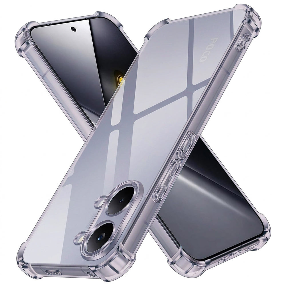 Hoesje voor Xiaomi Poco X8 Pro Max, Techsuit, Schokbestendig Transparant, Rookkleurig