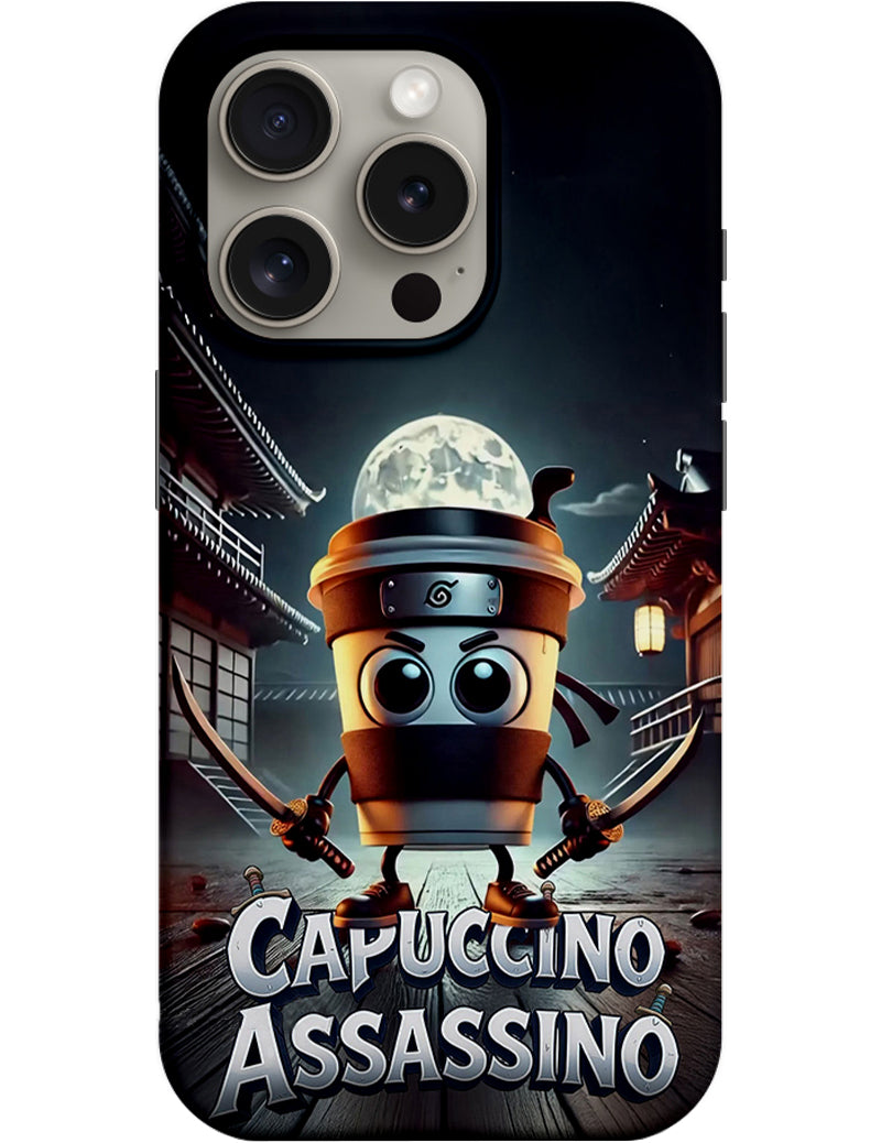 Hoesje voor Xiaomi Redmi 12C, Perfect Case, Italian Brainrot Capuccino Assassino, Multicolor