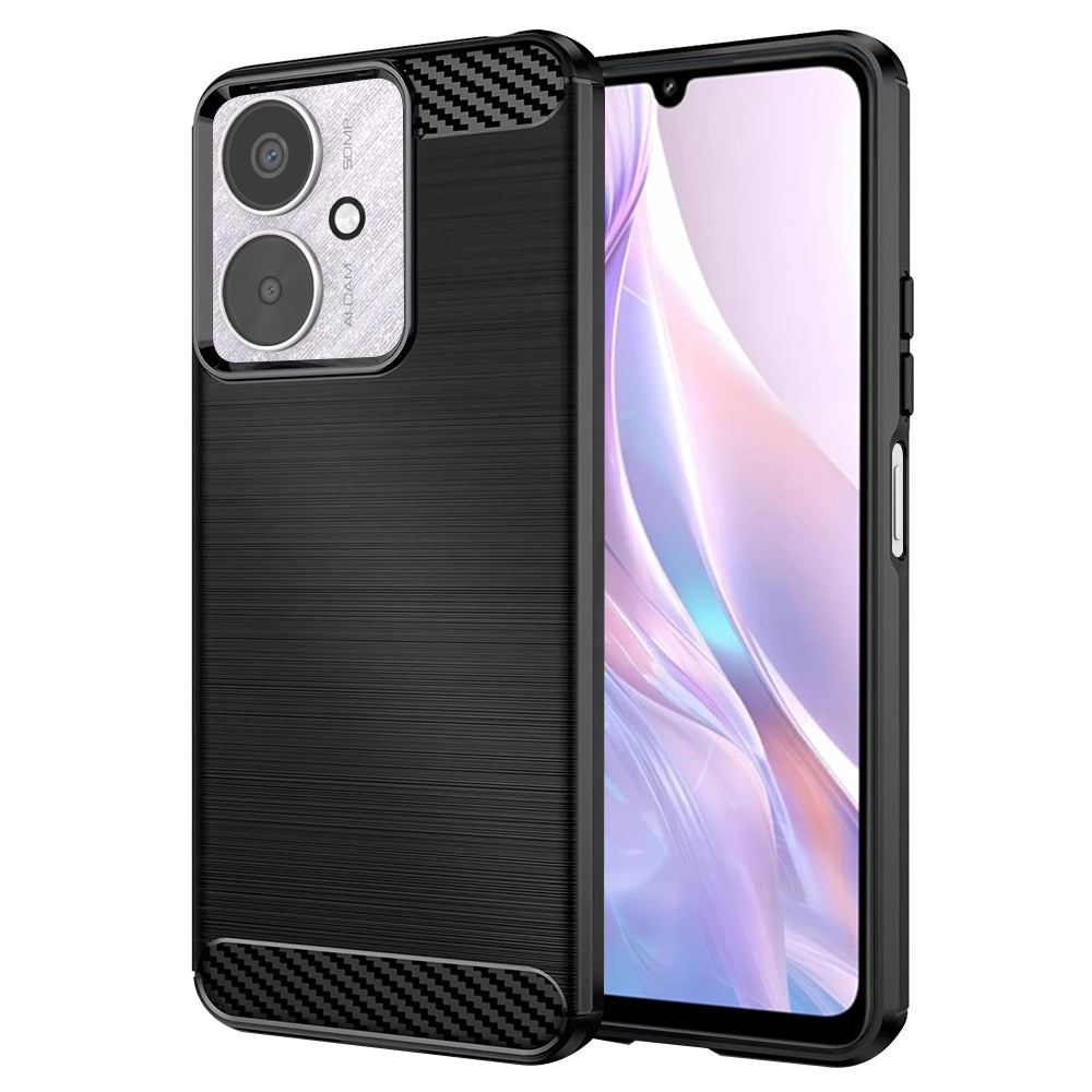 Hoes voor Xiaomi Redmi 13C 5G / 13C / Poco C65, Techsuit, Carbon, Zwart