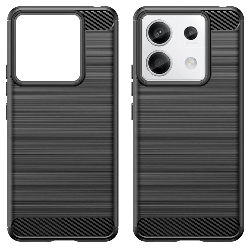 Hoes voor Xiaomi Redmi 13C 5G / 13C / Poco C65, Techsuit, Carbon, Zwart