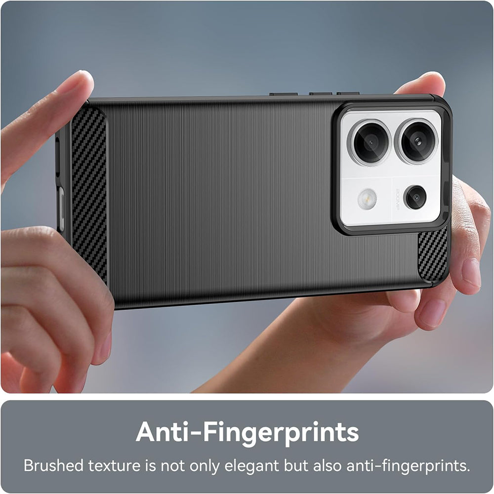 Hoes voor Xiaomi Redmi 13C 5G / 13C / Poco C65, Techsuit, Carbon, Zwart
