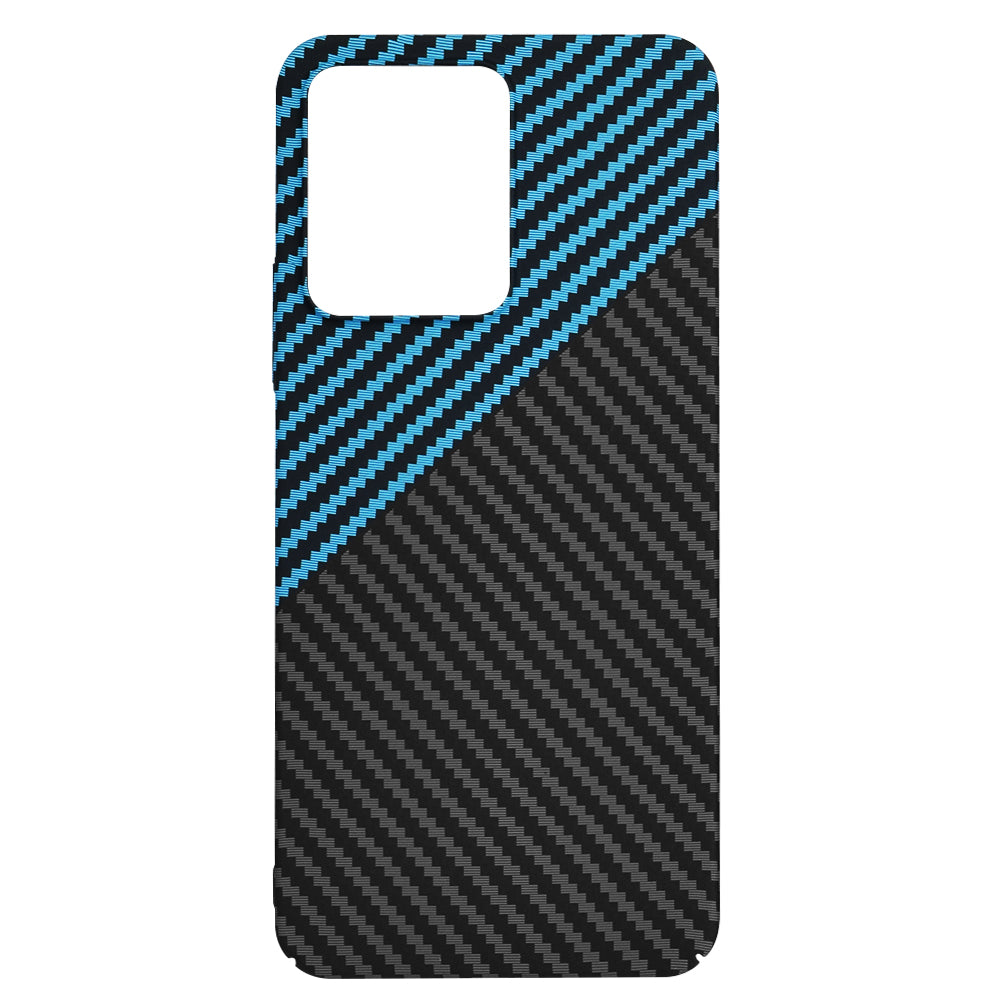 Hoesje voor Xiaomi Redmi 13C 5G / 13C / Poco C65, Techsuit, Carbonite FiberShell, Zwart Blauw