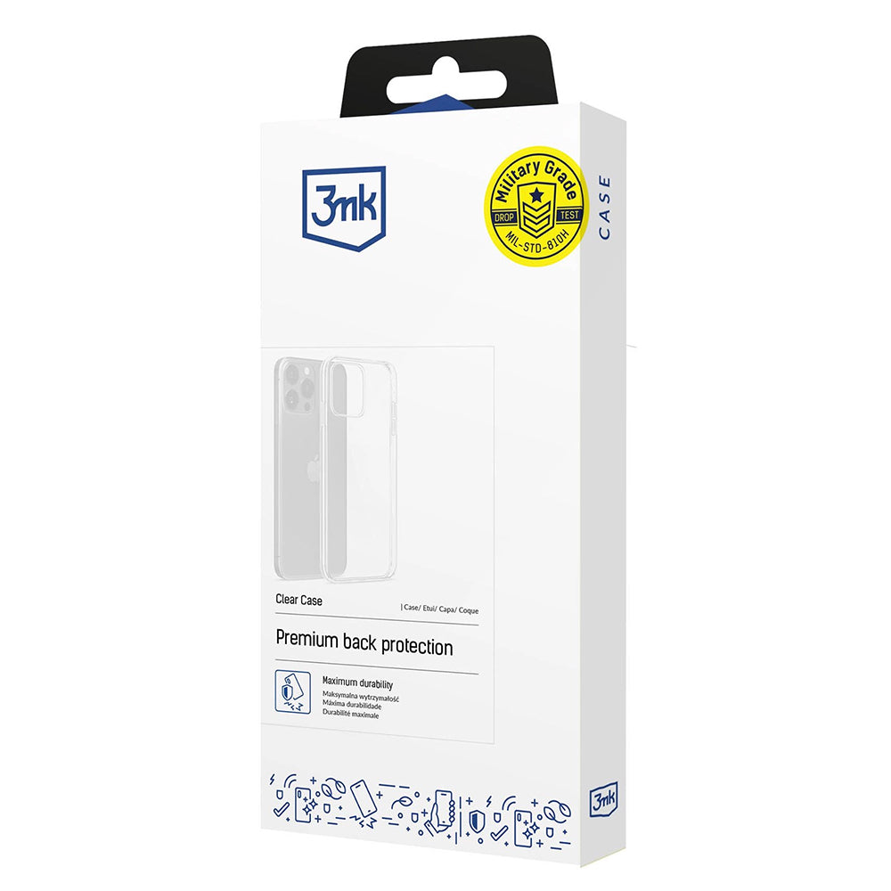 Hoesje voor Xiaomi Redmi 17C 5G, 3MK, Clear, Transparant