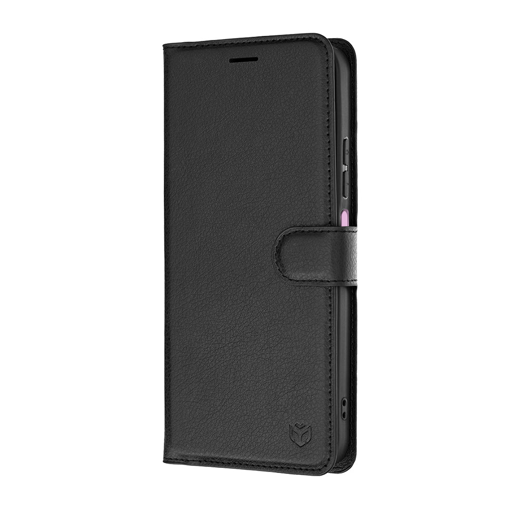 Hoesje voor Xiaomi Redmi 17C 5G, Techsuit, Leather Folio, Zwart