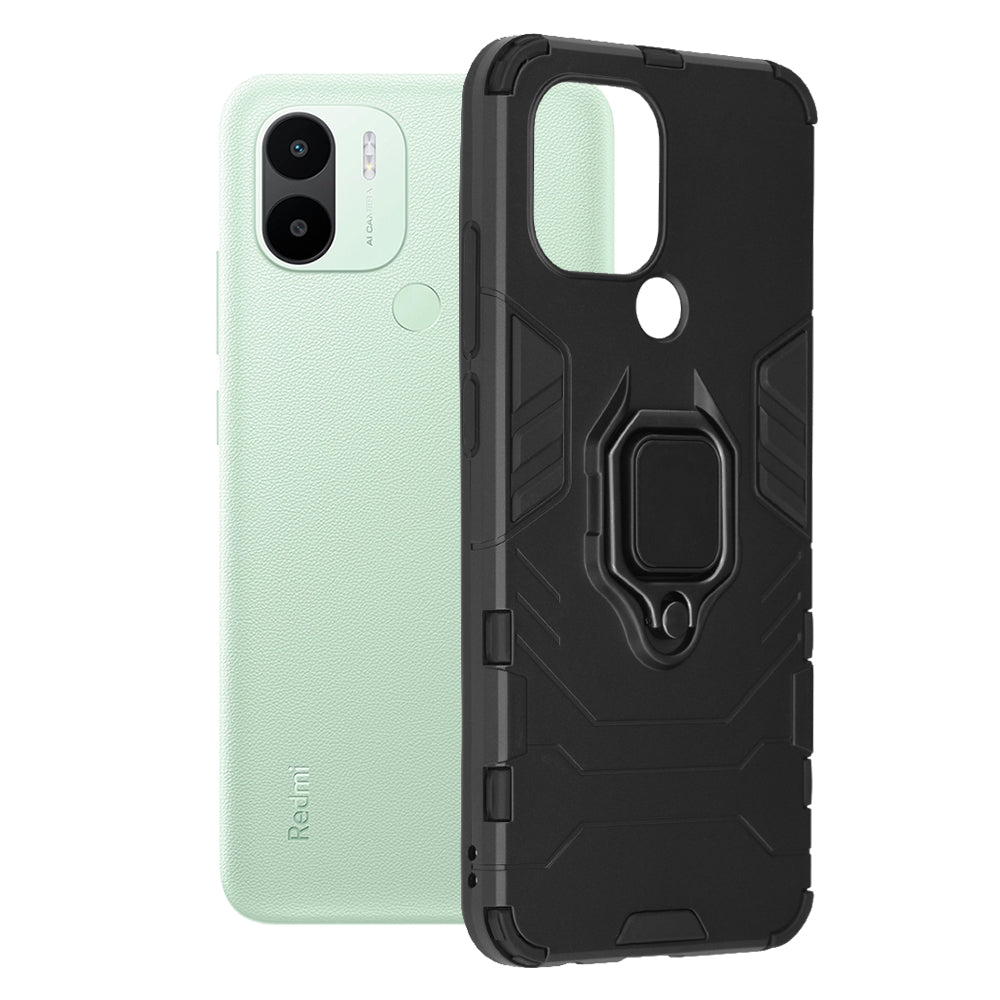 Hoes voor Xiaomi Redmi A2+ / A1+, Techsuit, Shield, Zwart