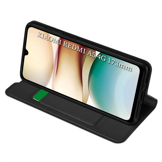 Hoes voor Xiaomi Redmi A5 4G (Standaard), Techsuit, Magskin Book, Zwart