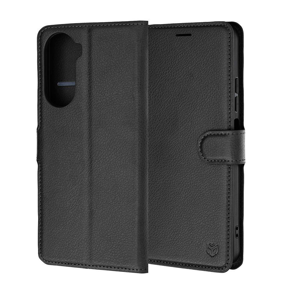 Hoes voor Xiaomi Redmi A7 Pro 4G, Techsuit, Leather Folio, Zwart