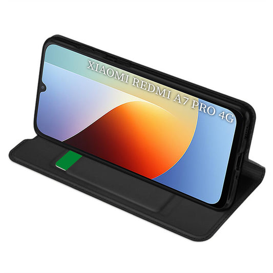 Hoes voor Xiaomi Redmi A7 Pro 4G, Techsuit, Magskin Book, Zwart
