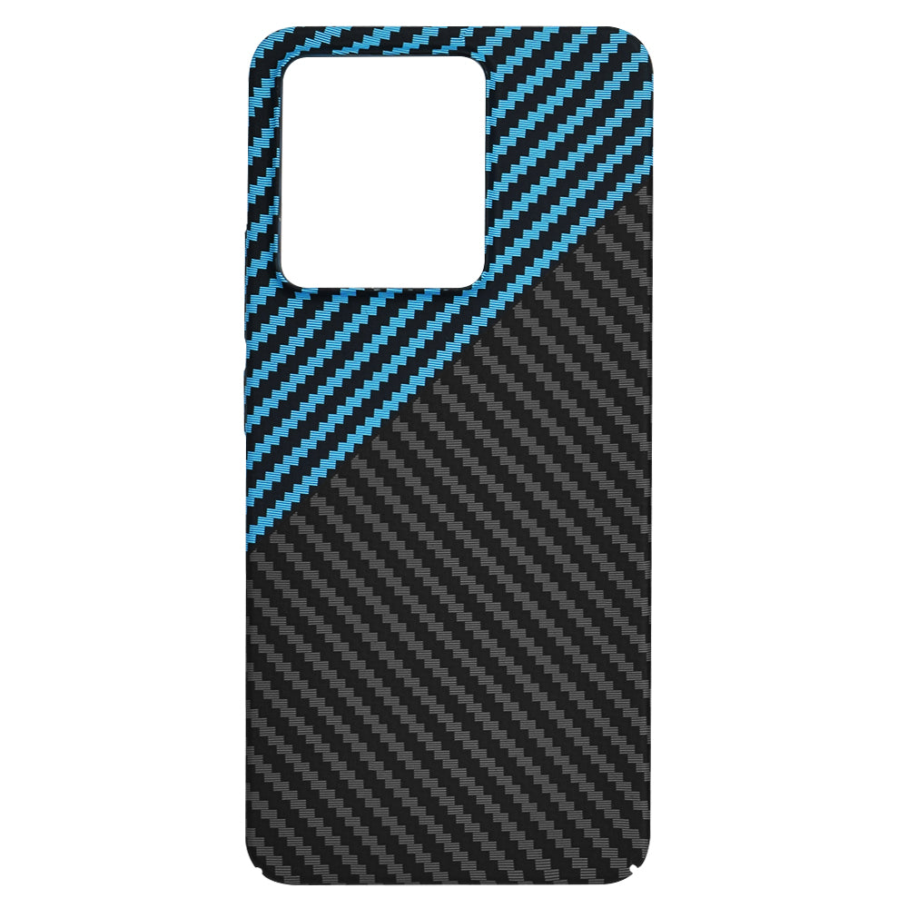 Hoes voor Xiaomi Redmi Note 13 4G, Techsuit, Carbonite FiberShell, Zwart Blauw