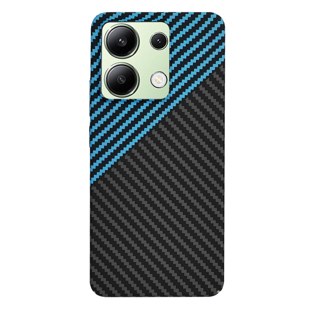 Hoes voor Xiaomi Redmi Note 13 4G, Techsuit, Carbonite FiberShell, Zwart Blauw