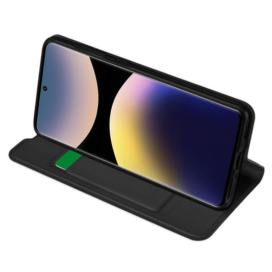 Hoes voor Xiaomi Redmi Note 14 Pro+ 5G, Techsuit, Magskin Book, Zwart