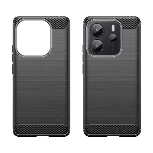 Hoes voor Xiaomi Redmi Note 14S, Techsuit, Carbon, Zwart
