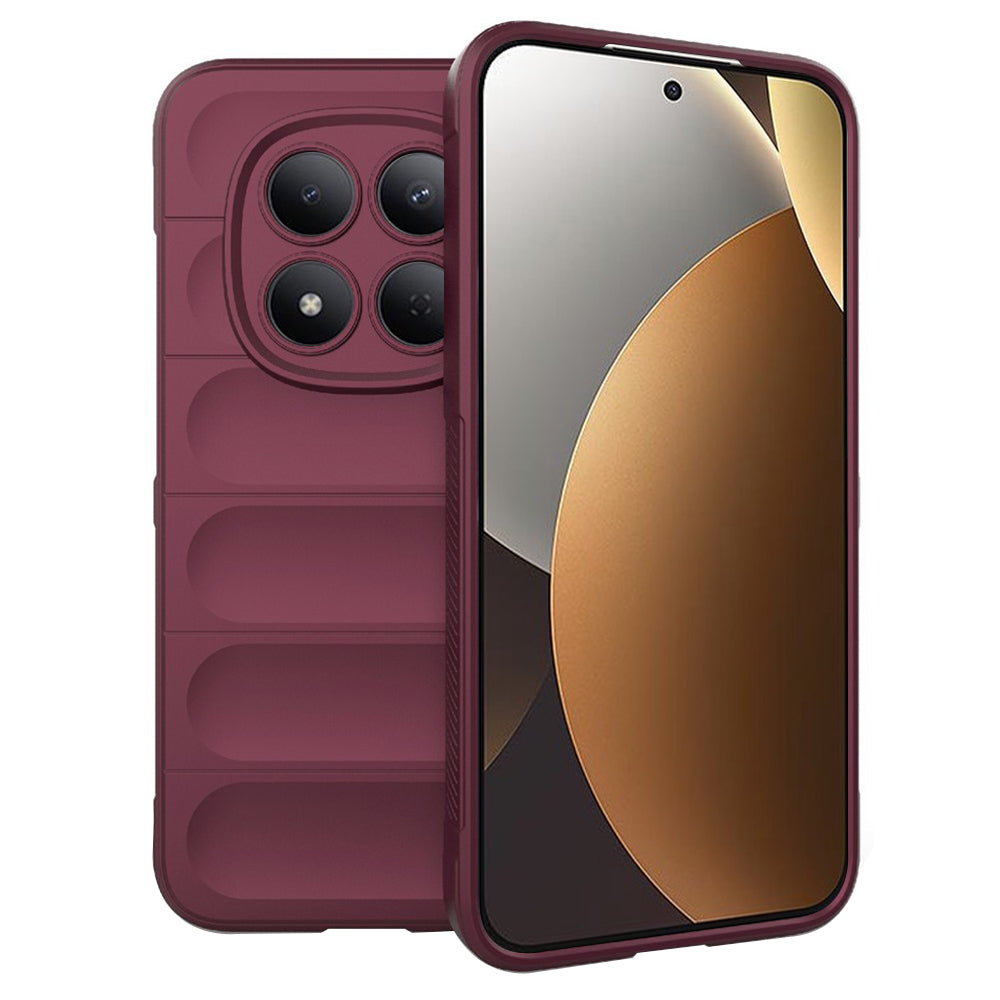 Hoes voor Xiaomi Redmi Note 15 Pro 5G, Techsuit, Magic Shield, Kersenrood