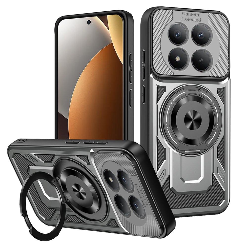 Case for Xiaomi Redmi Note 15 Pro 5G, Techsuit, RuggedCam, Gray
