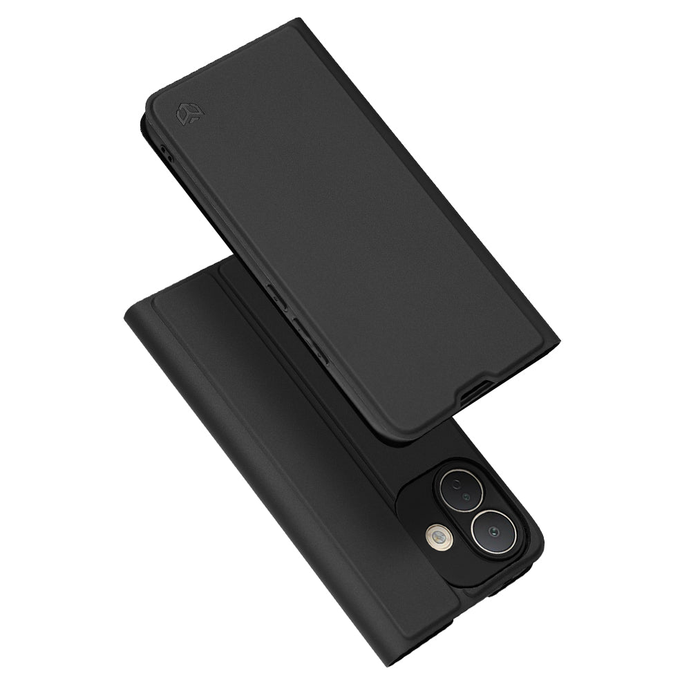 Hoes voor Xiaomi Redmi Note 17 Pro, Techsuit, Magskin Book, Zwart